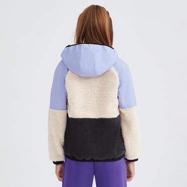  Skechers Outdoor Fleece Full Zip Sherpa Çocuk Mor Eşofman Üstü