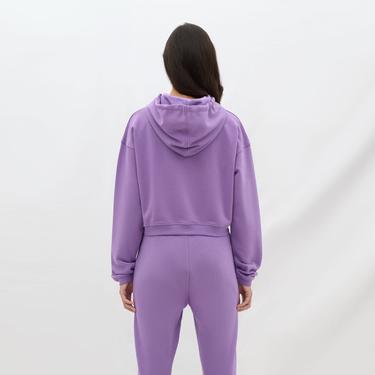  Les Benjamins Essential Kadın Mor Hoodie