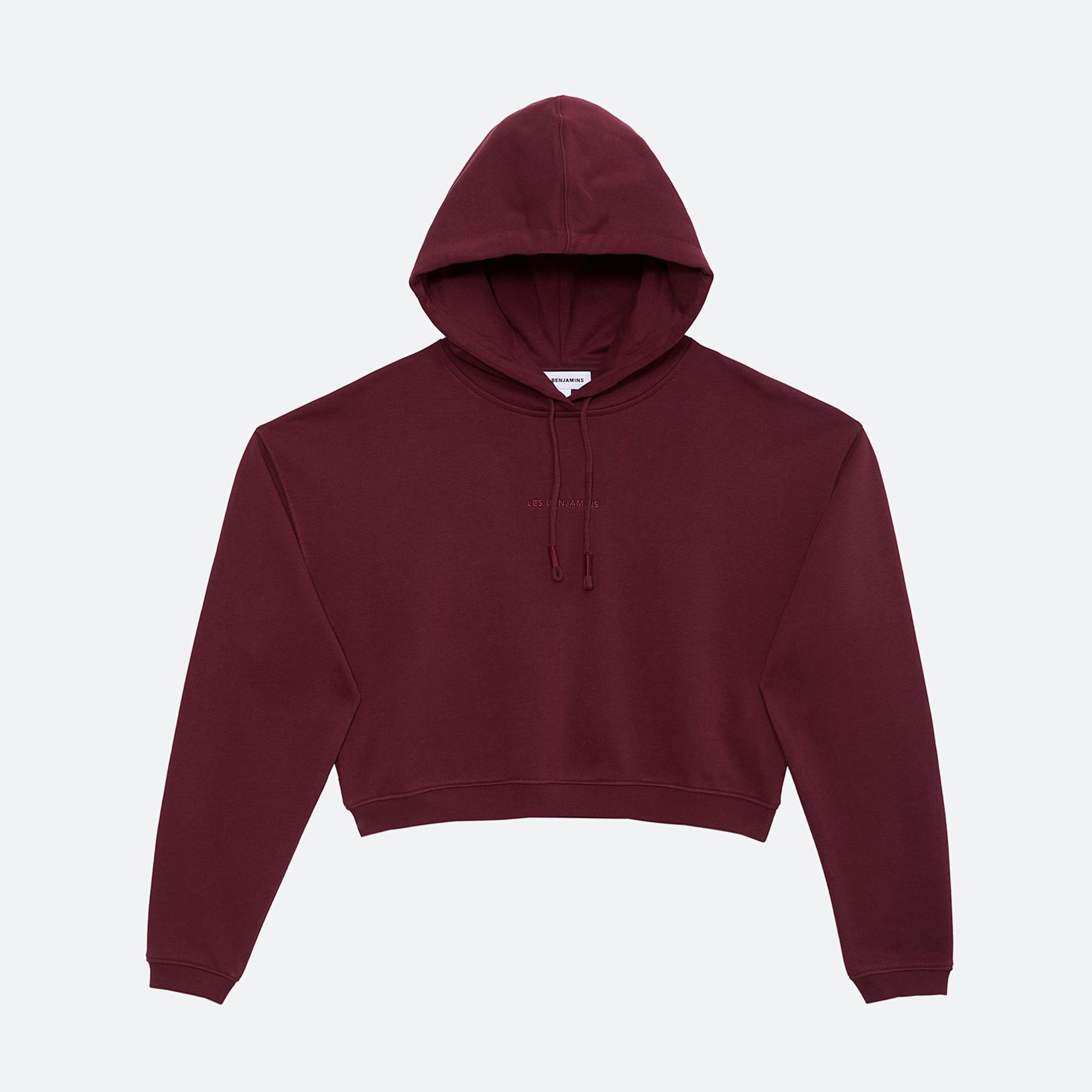 Les Benjamins Essential Kadın Bordo Hoodie