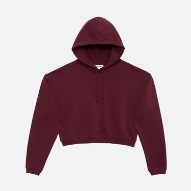  Les Benjamins Essential Kadın Bordo Hoodie