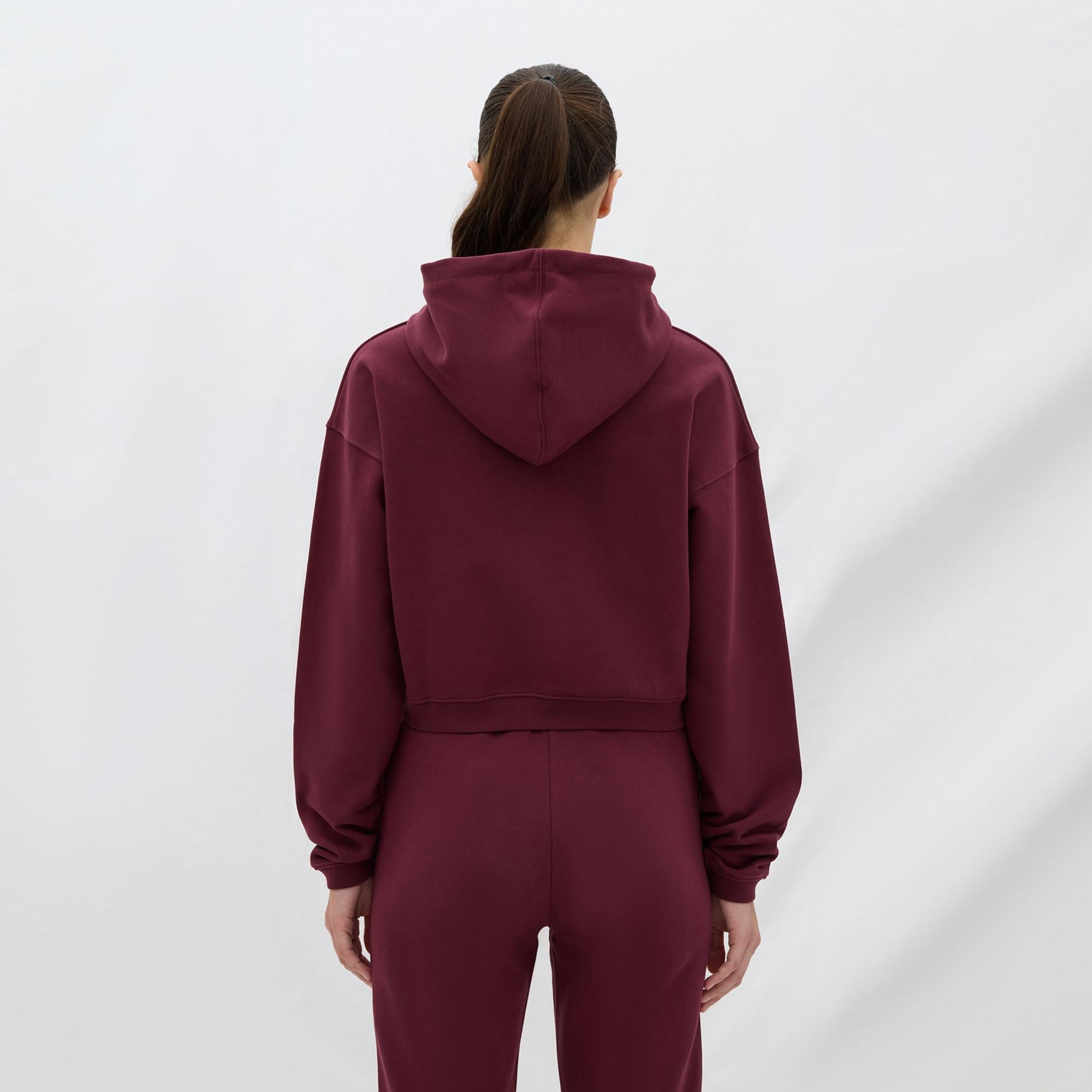 Les Benjamins Essential Kadın Bordo Hoodie