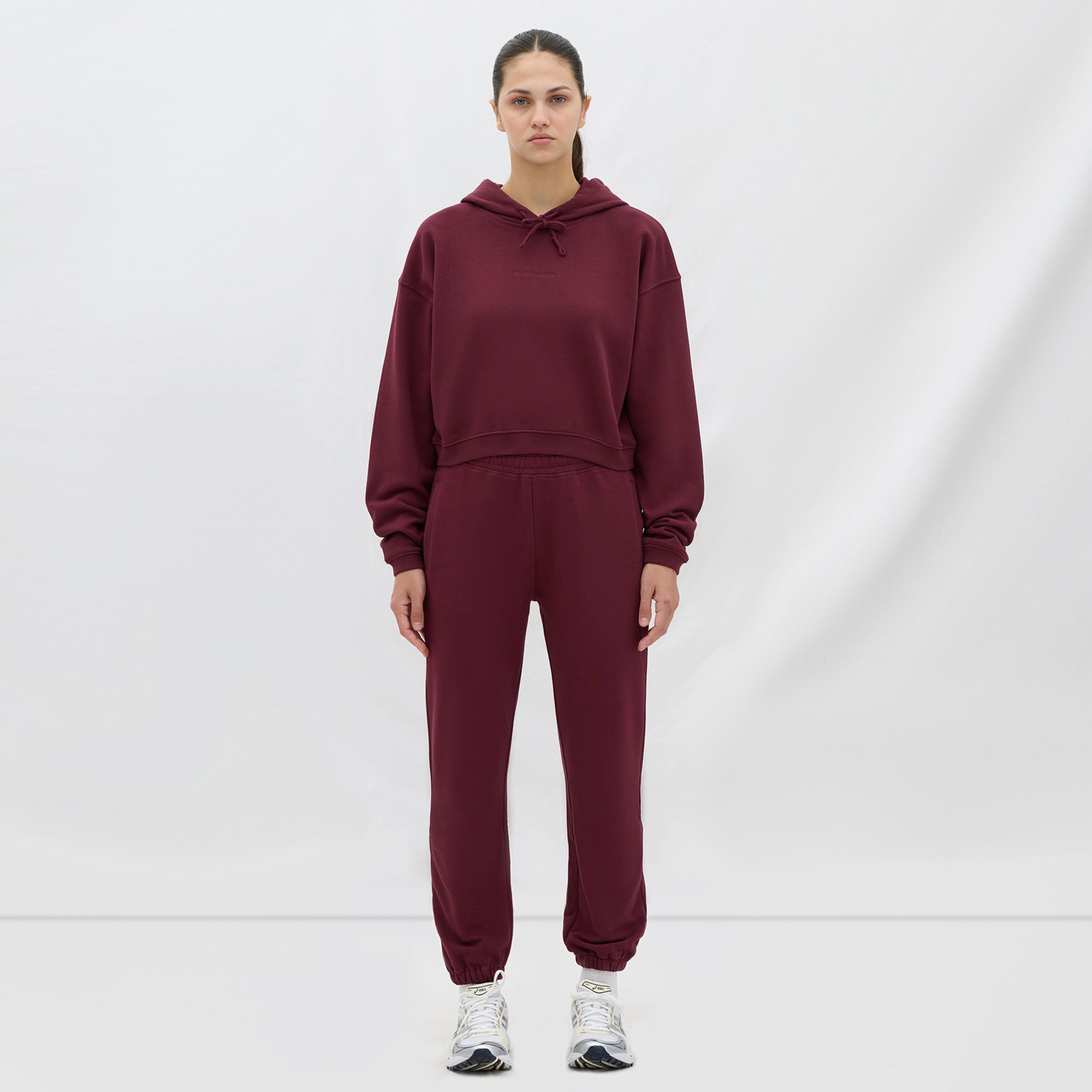 Les Benjamins Essential Kadın Bordo Hoodie