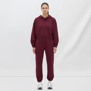  Les Benjamins Essential Kadın Bordo Hoodie