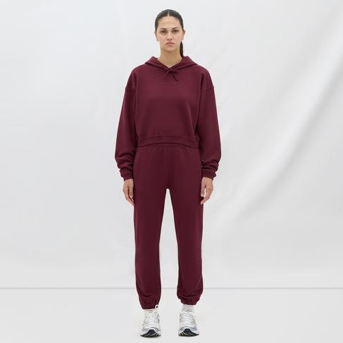  Les Benjamins Essential Kadın Bordo Hoodie