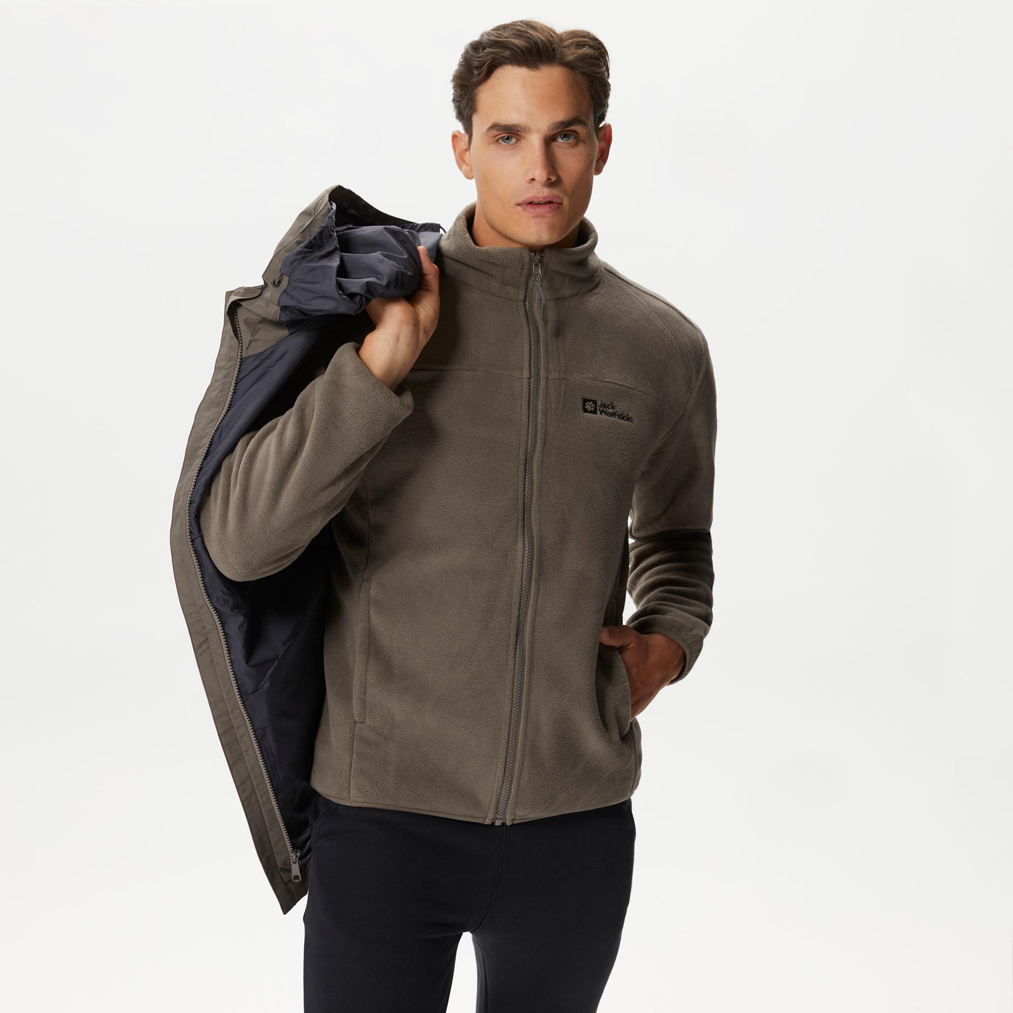 Jack Wolfskin Altenberg 3In1 Erkek Kahverengi Ceket