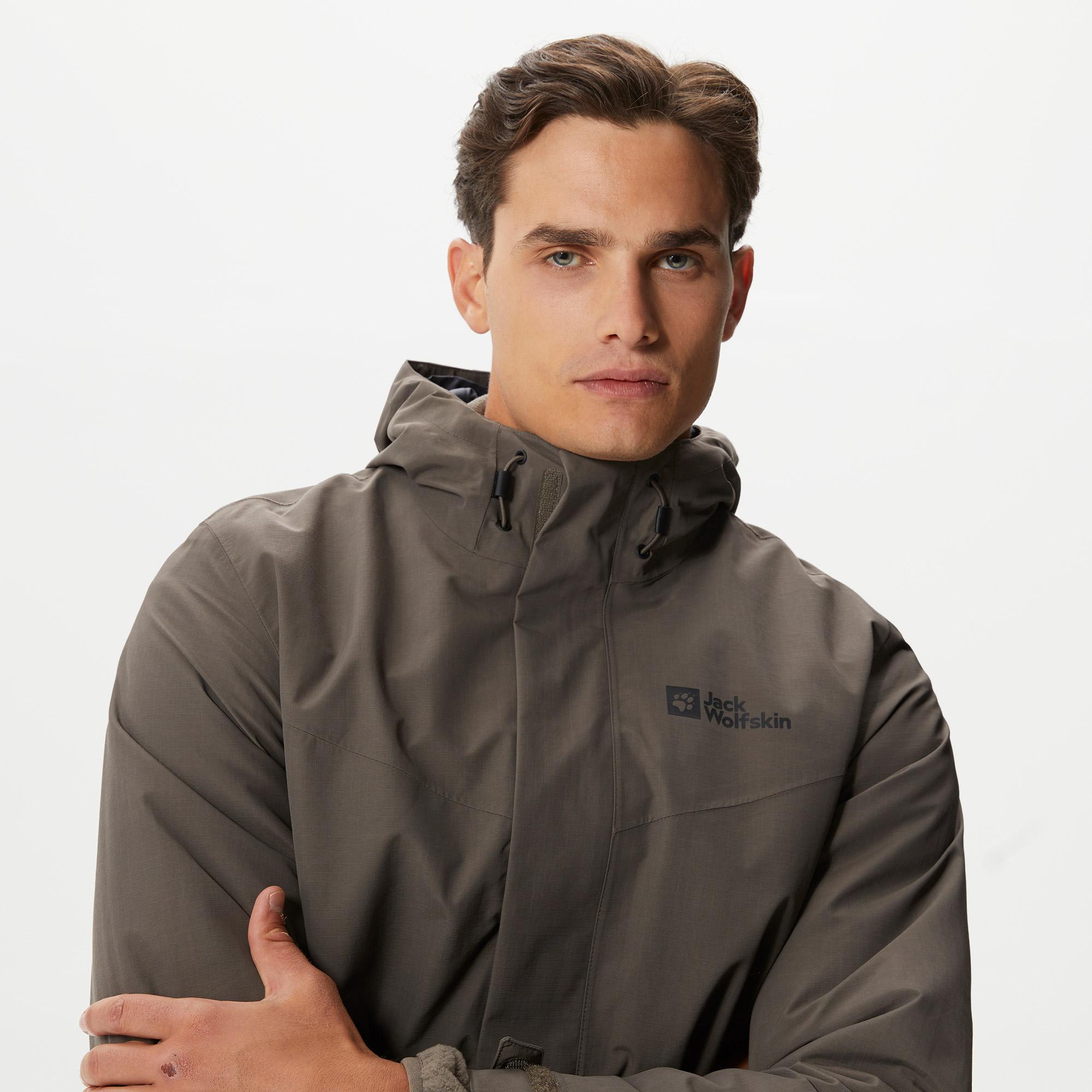 Jack Wolfskin Altenberg 3In1 Erkek Kahverengi Ceket
