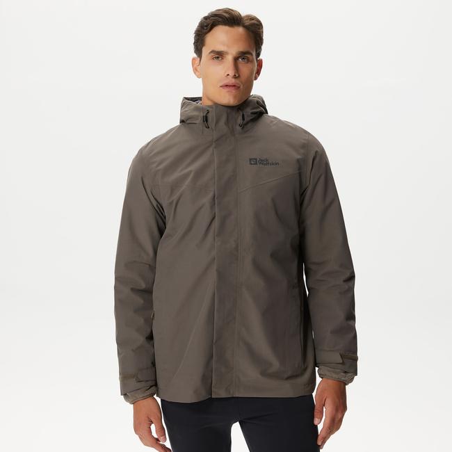  Jack Wolfskin Altenberg 3In1 Erkek Kahverengi Ceket
