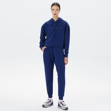  Nautica Kadın Mavi Relaxed Fit Kapüşonlu Sweatshirt