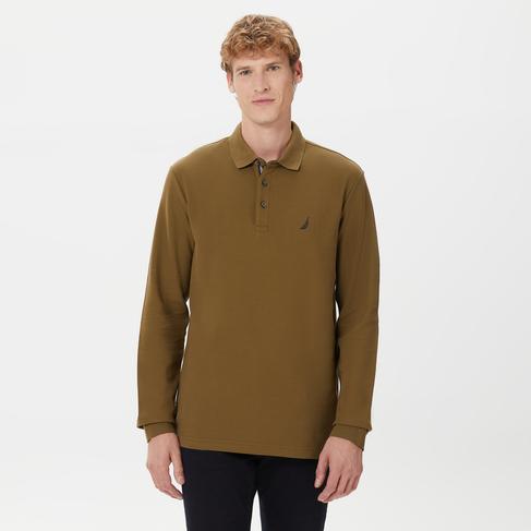  Nautica Erkek Yeşil Classic Fit Uzun Kollu Polo