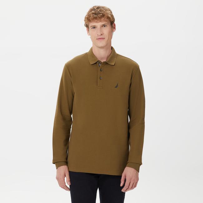  Nautica Erkek Yeşil Classic Fit Uzun Kollu Polo
