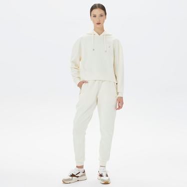  Nautica Kadın Beyaz Relaxed Fit Kapüşonlu Sweatshirt
