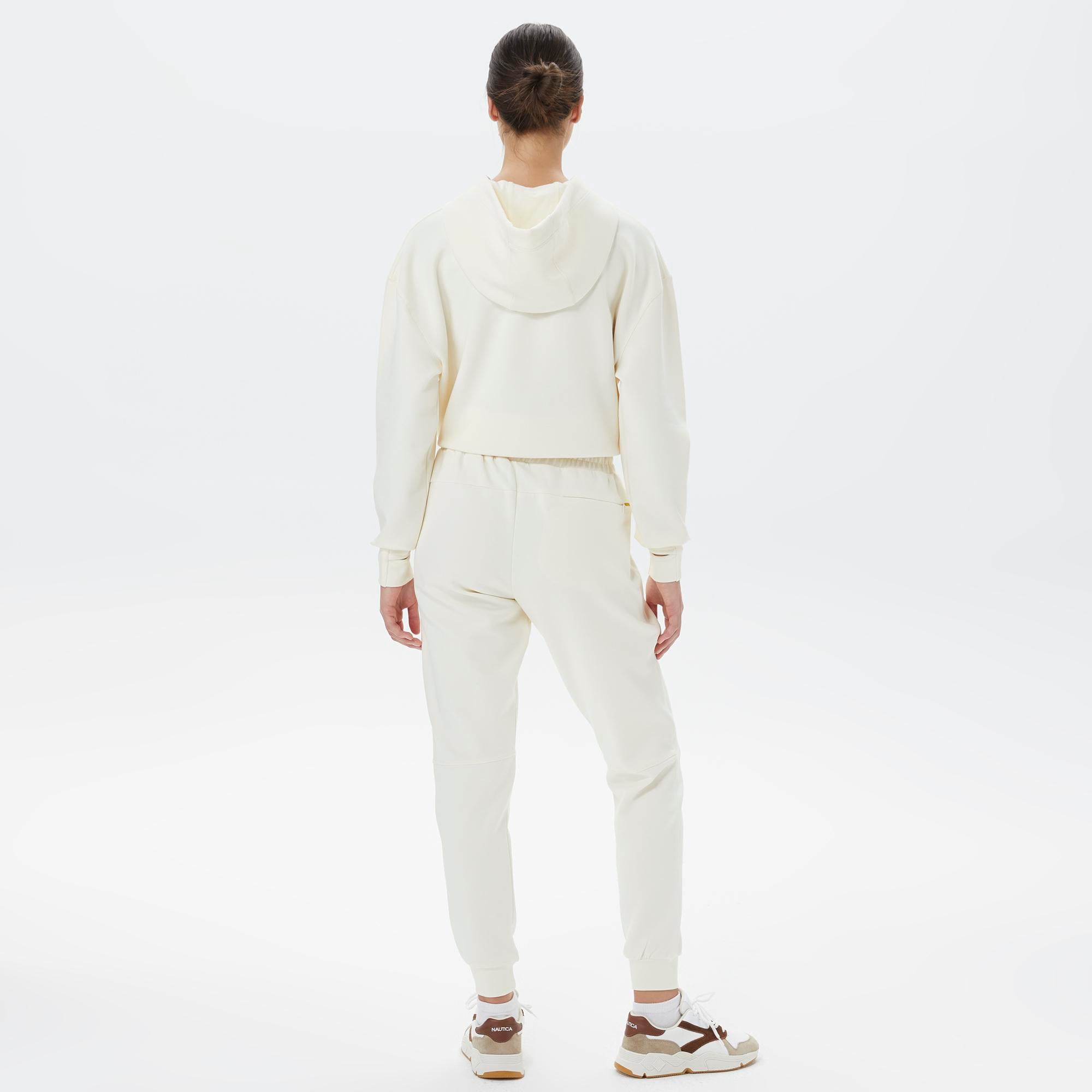 Nautica Kadın Kırık Beyaz Relaxed Fit Eşofman Altı