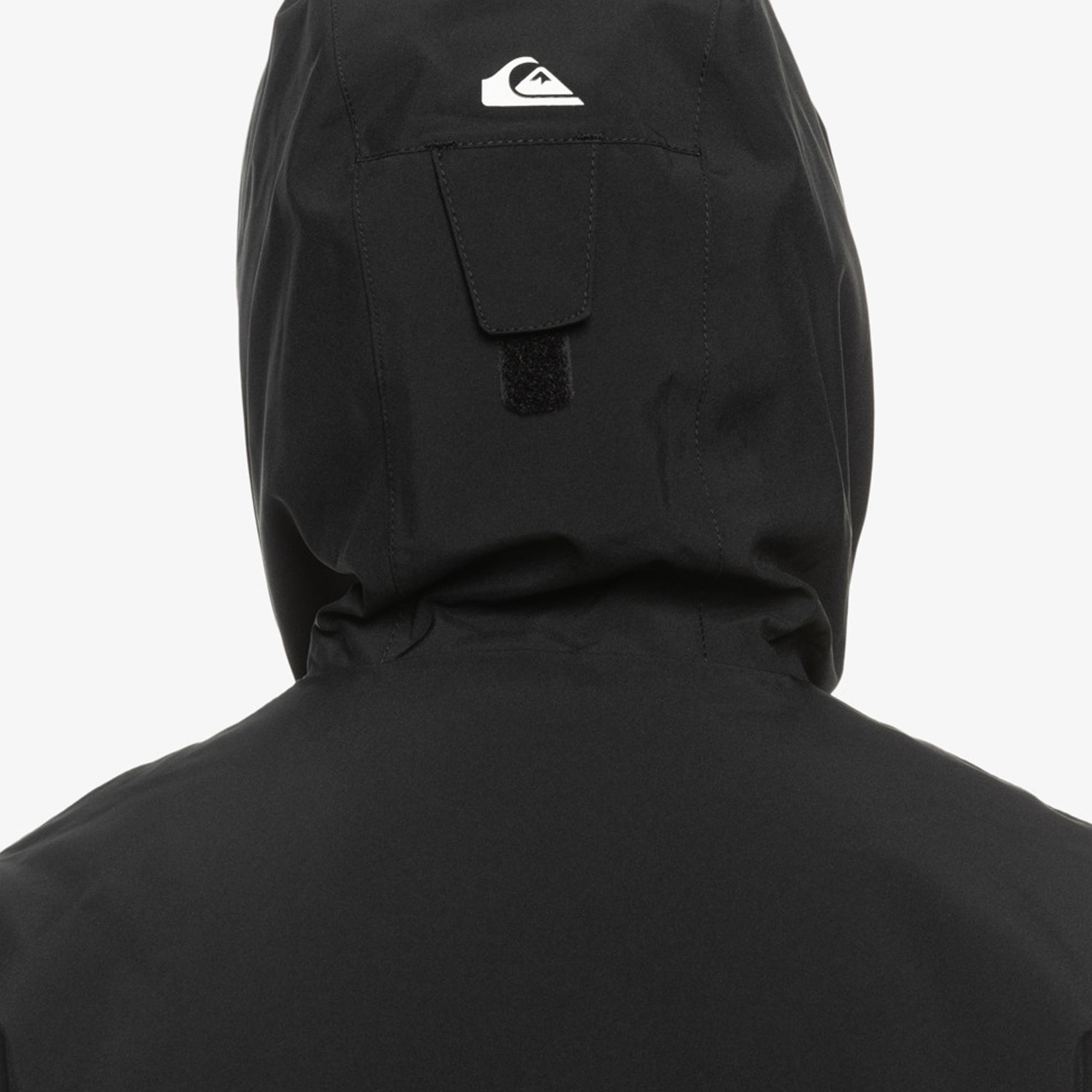 Quiksilver Mission Solid Youth Erkek Çocuk Siyah Snowboard Ceketi