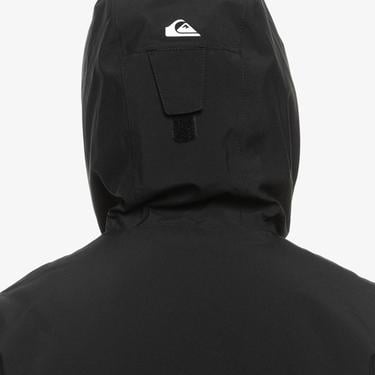  Quiksilver Mission Solid Youth Erkek Çocuk Siyah Snowboard Ceketi