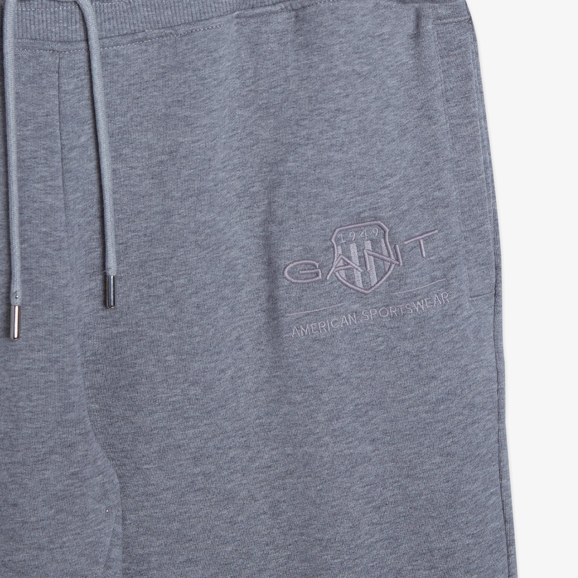 GANT Erkek Gri Regular Fit Logolu Eşofman Altı