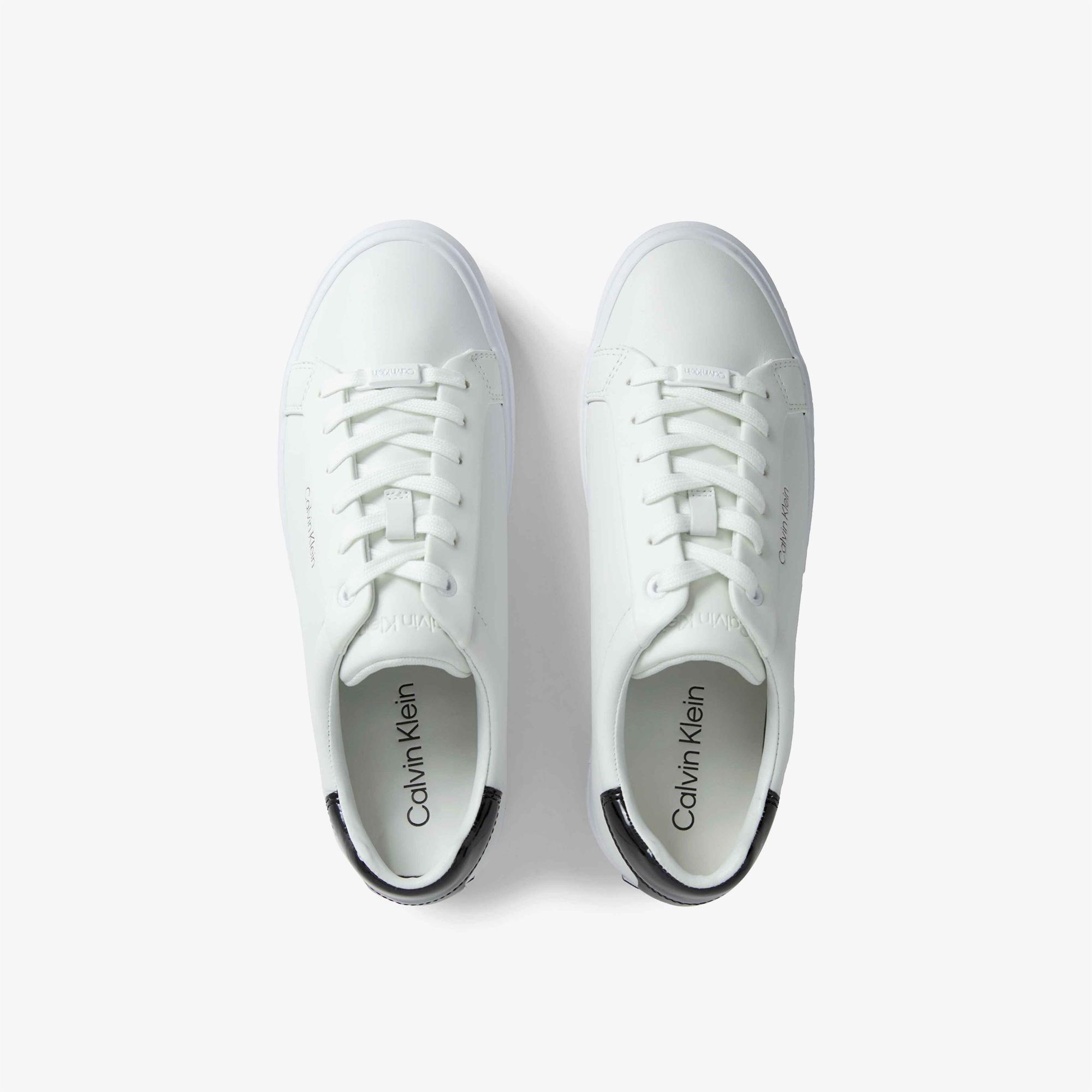Calvin Klein Lace Up Kadın Beyaz Sneaker
