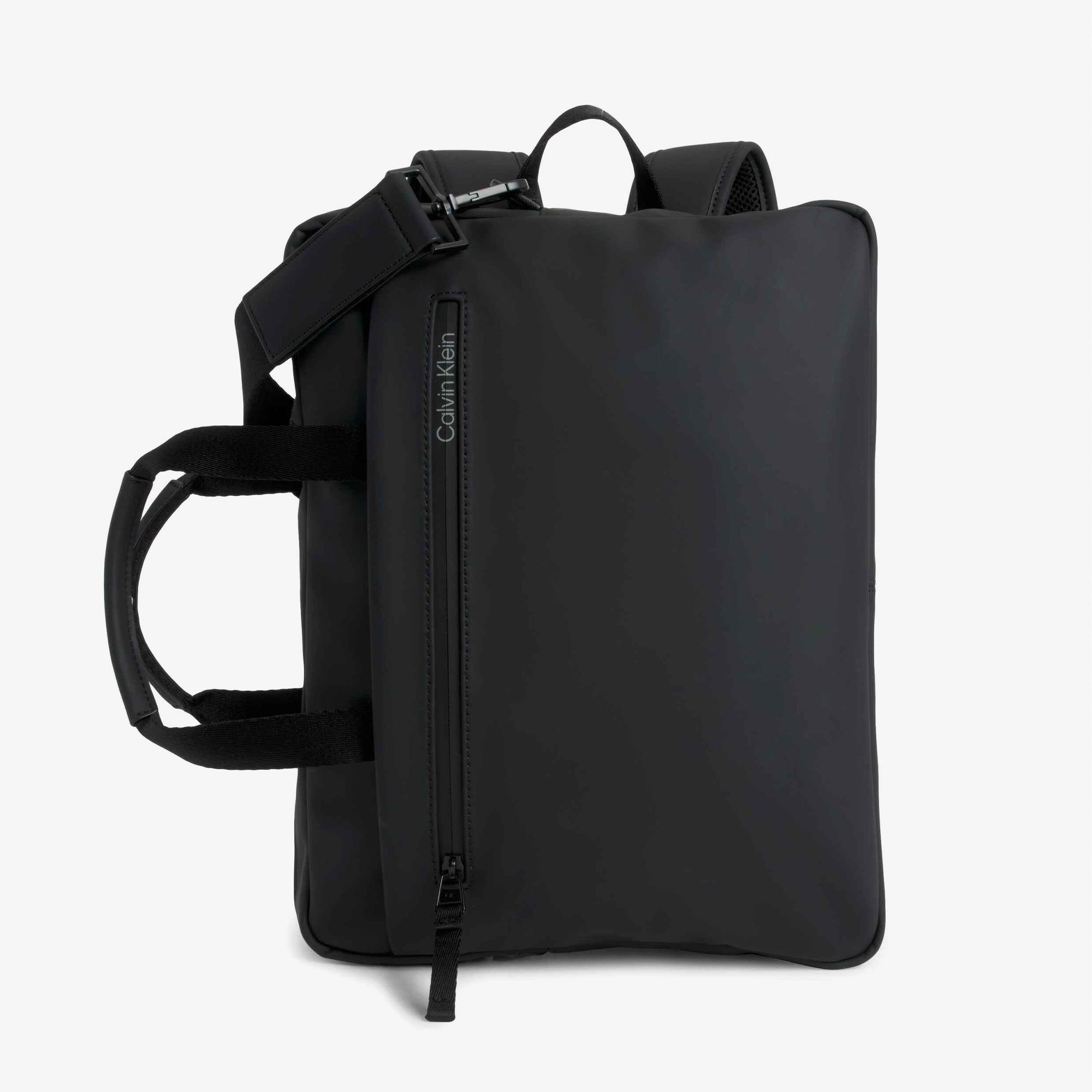 Calvin Klein Rubberized Slim Conv Erkek Siyah Laptop Çantası
