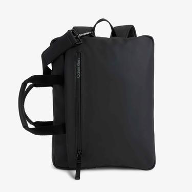 Calvin Klein Rubberized Slim Conv Erkek Siyah Laptop Çantası
