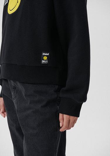  Mavi Mavi X Smiley Originals Siyah Sweatshirt 1S10038-900