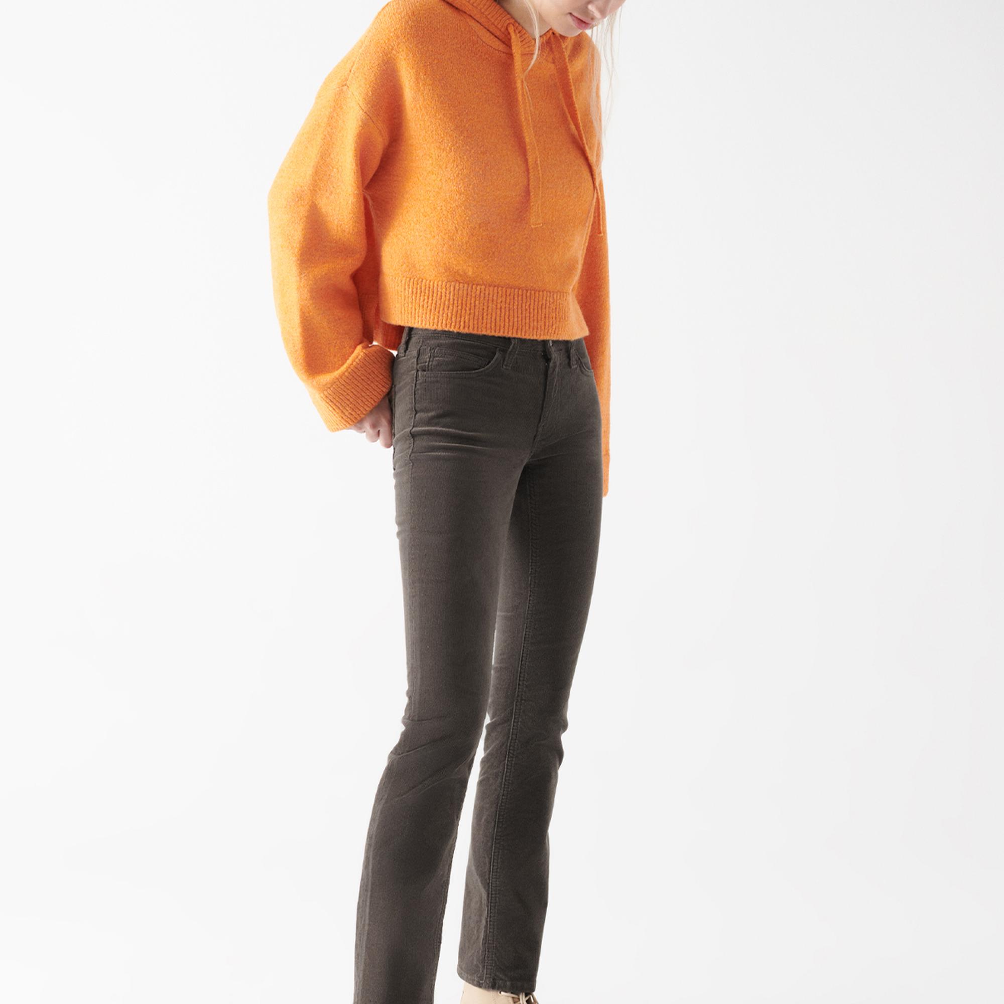 Mavi Mona Kahverengi Kadife Pantolon 1049782992