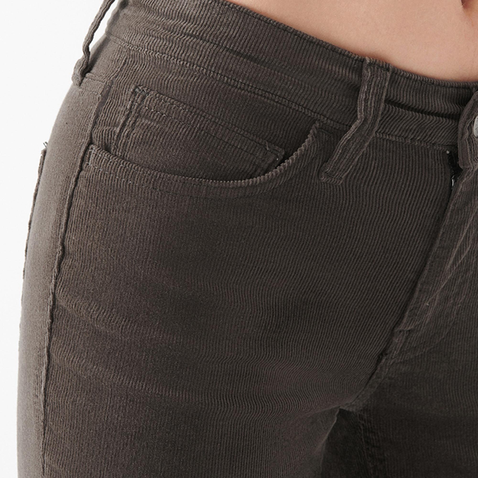 Mavi Mona Kahverengi Kadife Pantolon 1049782992