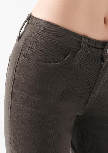  Mavi Mona Kahverengi Kadife Pantolon 1049782992