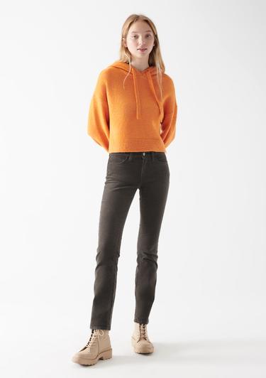  Mavi Mona Kahverengi Kadife Pantolon 1049782992