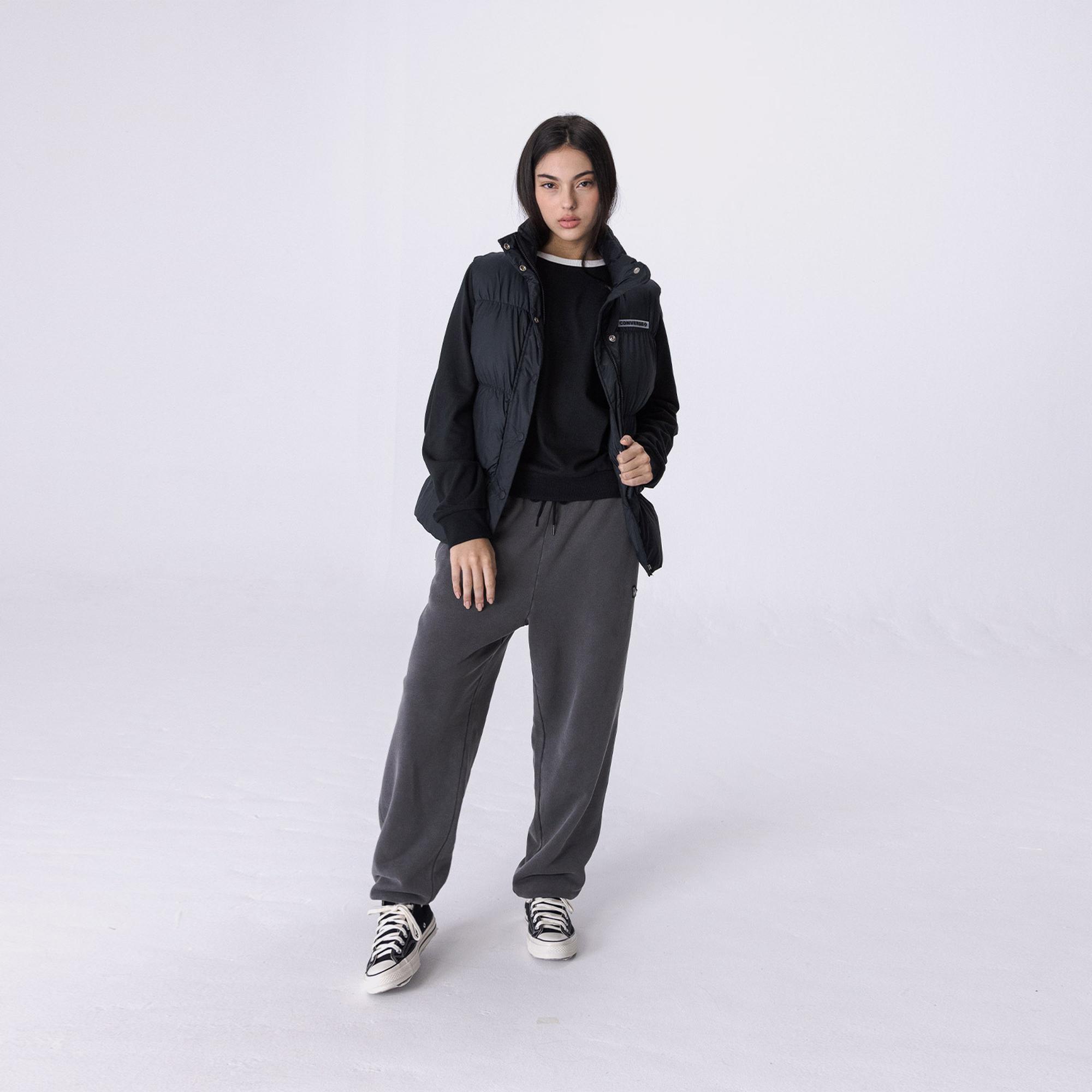 Converse Super Puffer Kadın Siyah Mont