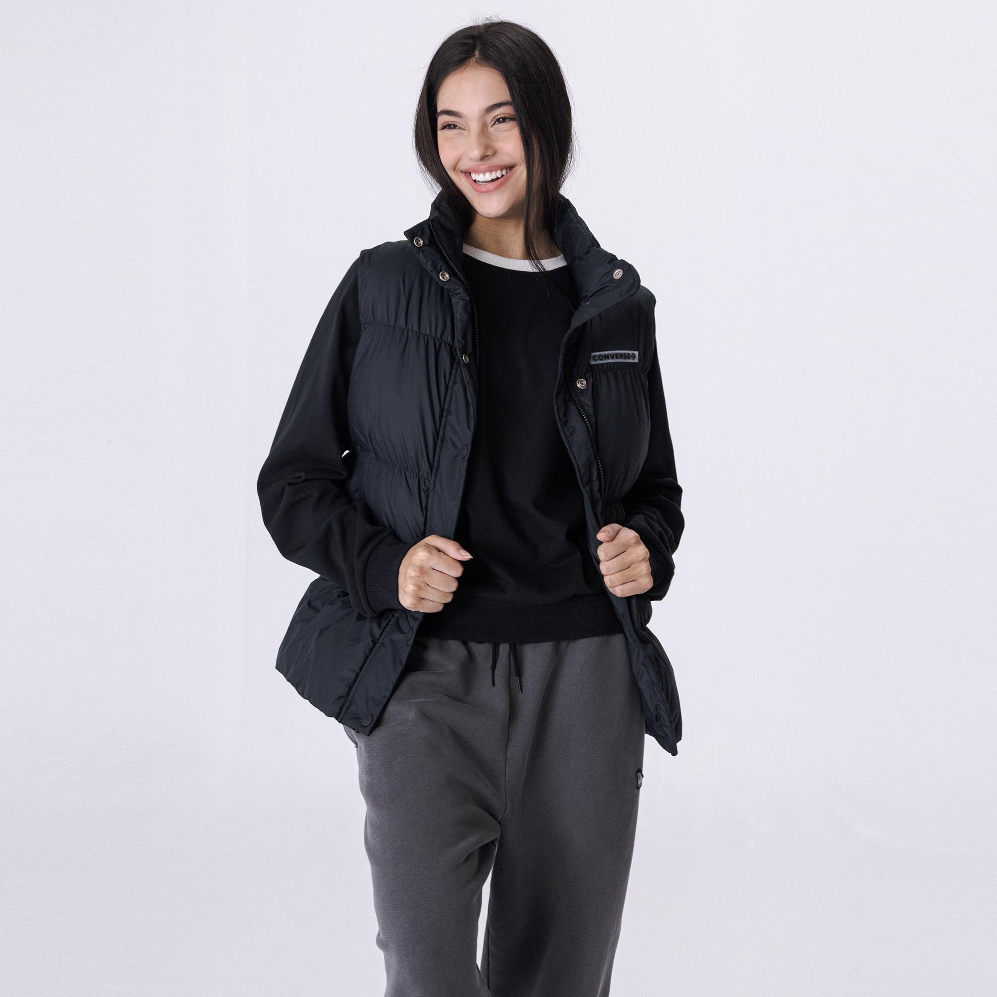 Converse Super Puffer Kadın Siyah Mont