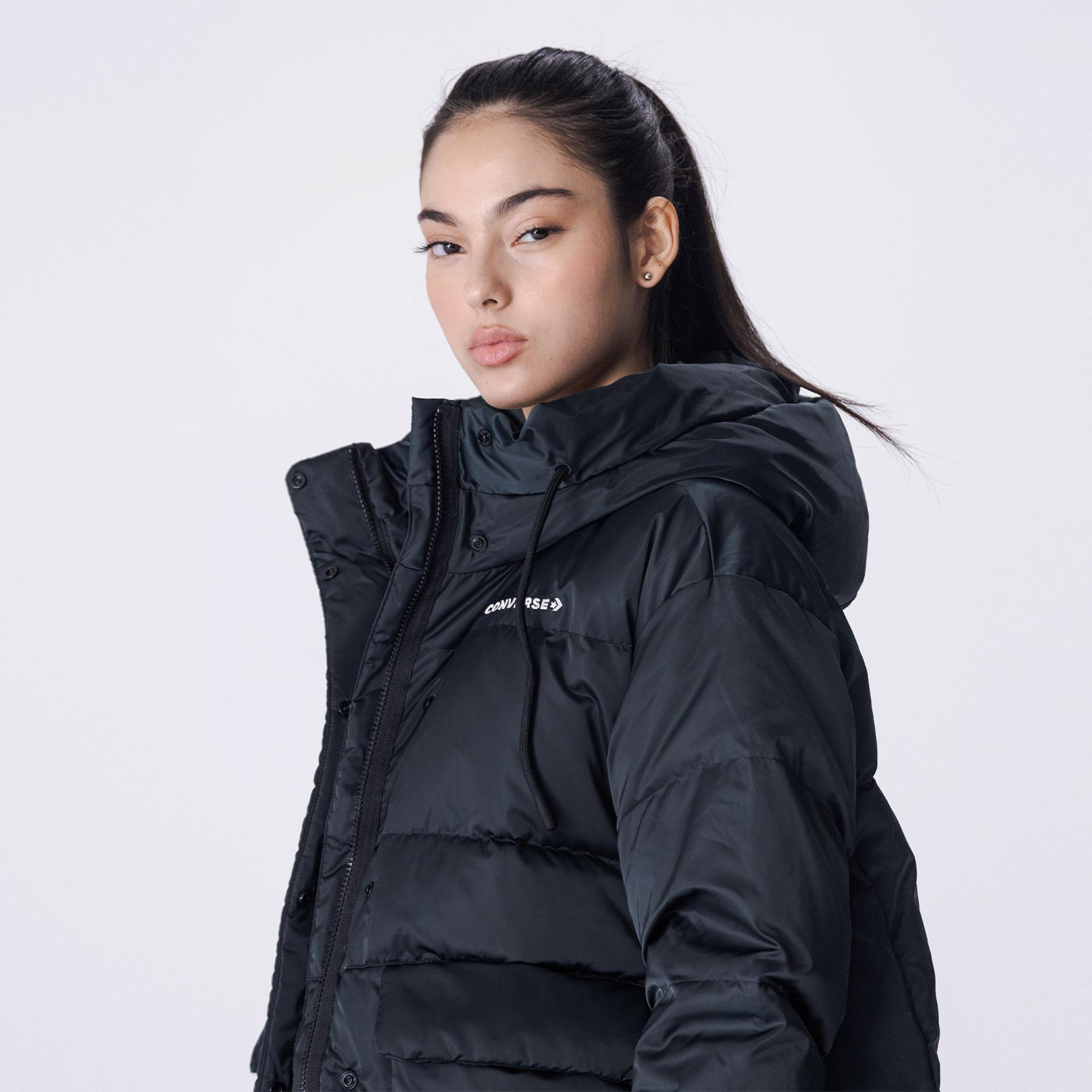 Converse Fashion Mid Down Kadın Siyah Mont