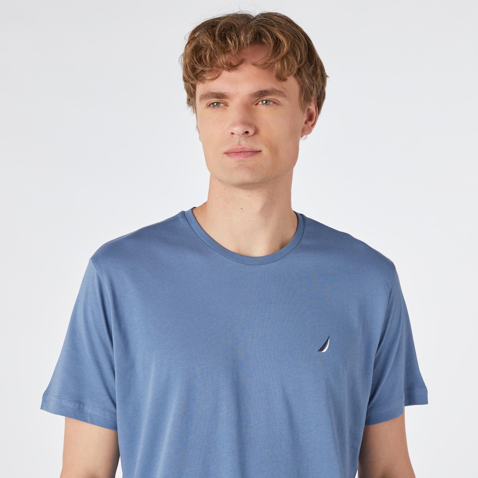 Nautica Erkek Mavi Standart Fit T-Shirt