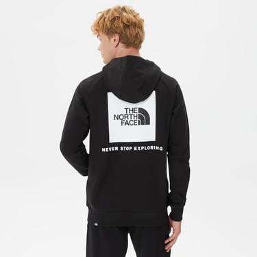  The North Face Raglan Redbox Erkek Siyah Sweatshirt