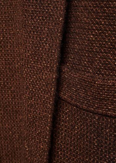  Mango Kadın Cepli Oversize Triko Palto Kahverengi