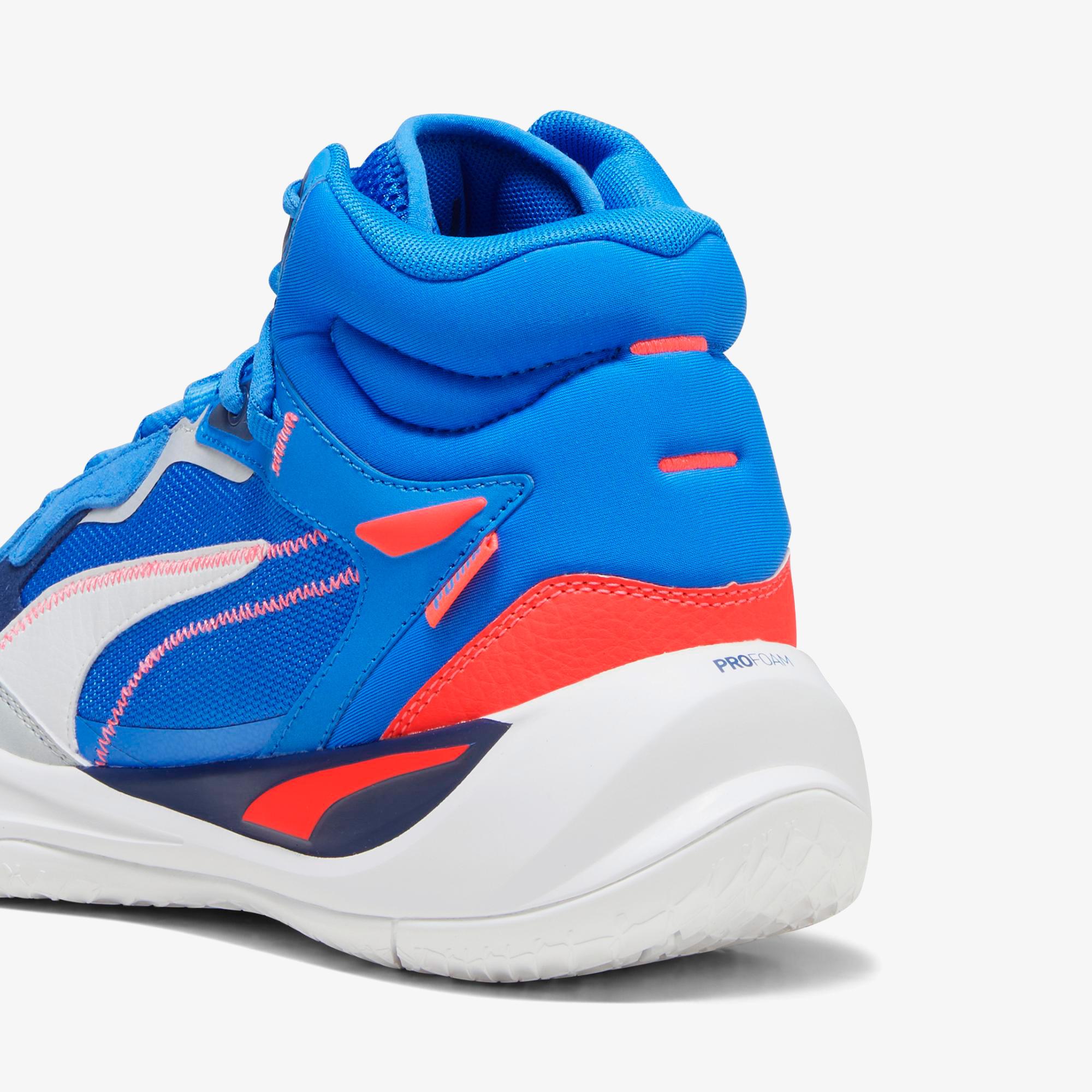 Puma Playmaker Pro Mid Erkek Mavi Basketbol Ayakkabısı