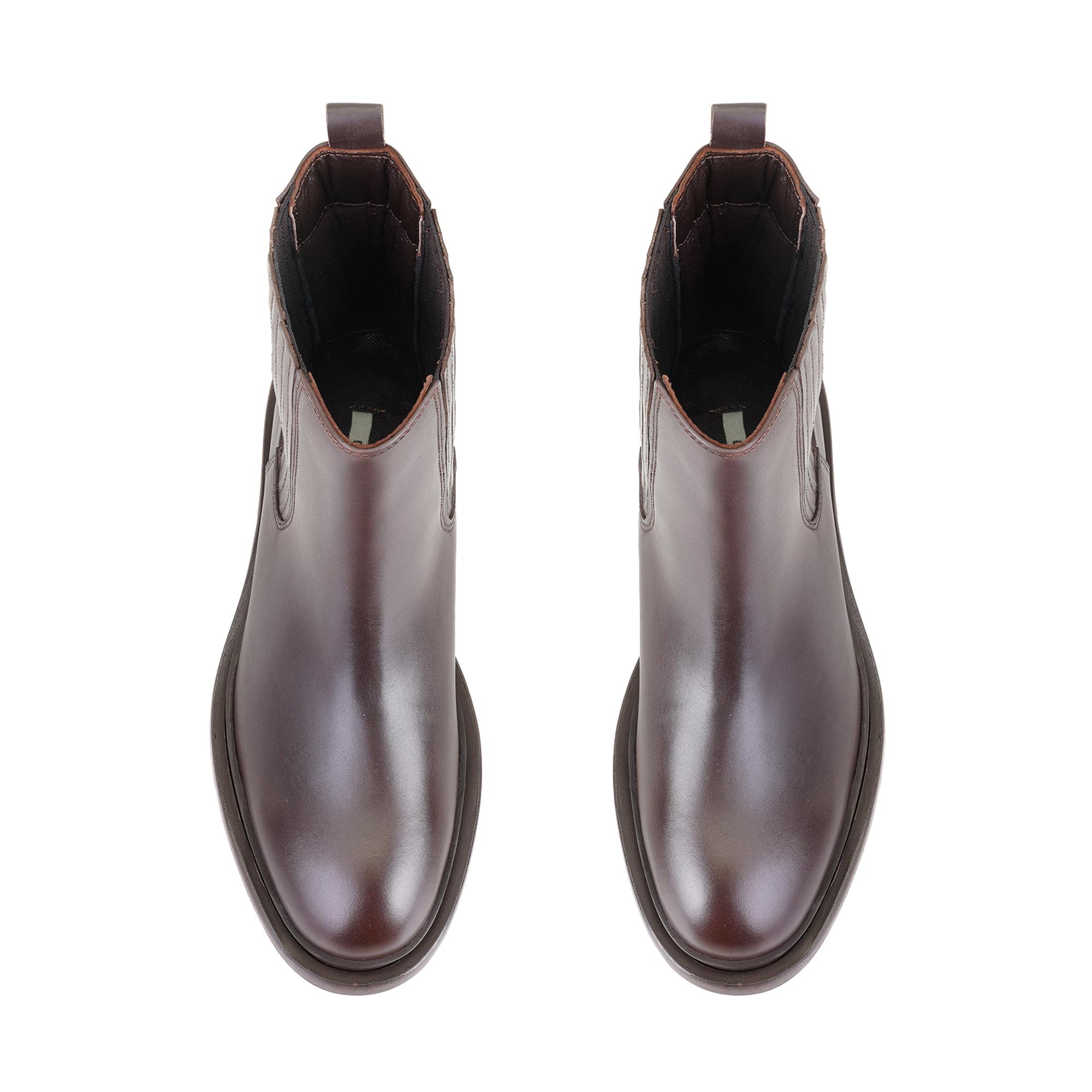 Luana Kahve Kadın Deri Bot