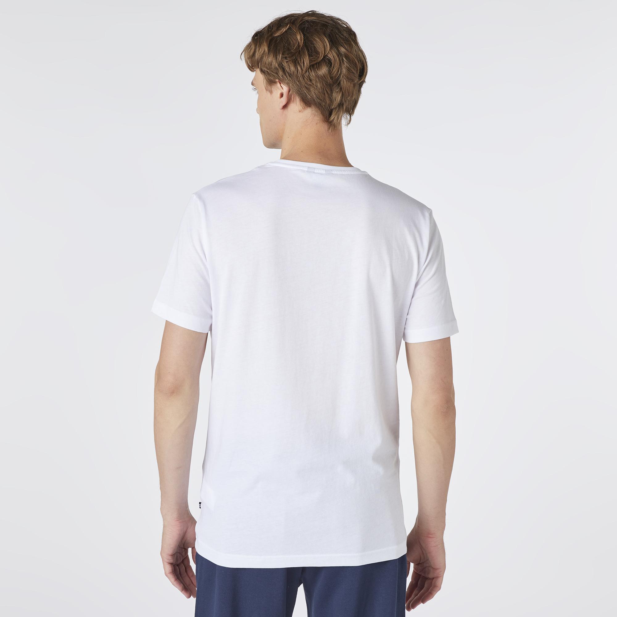 Nautica Erkek Beyaz Standart Fit T-Shirt