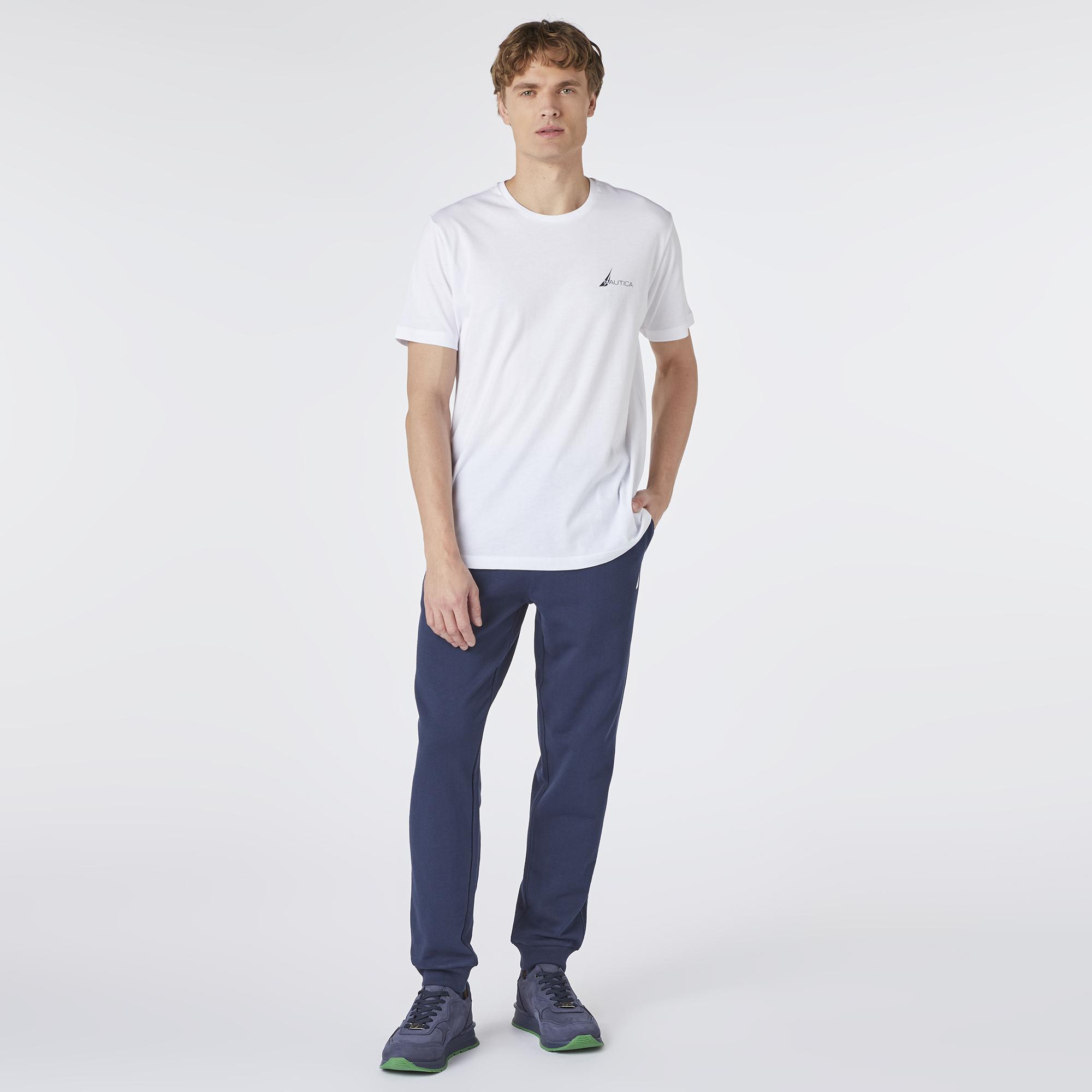 Nautica Erkek Beyaz Standart Fit T-Shirt