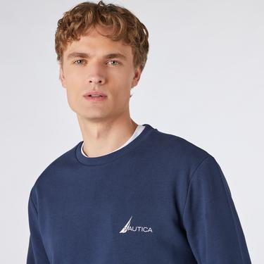  Nautica Erkek Lacivert Standart Fit Sweatshirt