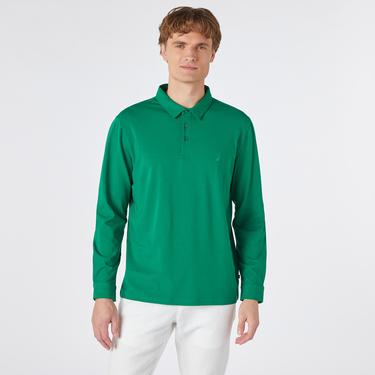  Nautica Erkek Yeşil Uzun Kollu Polo