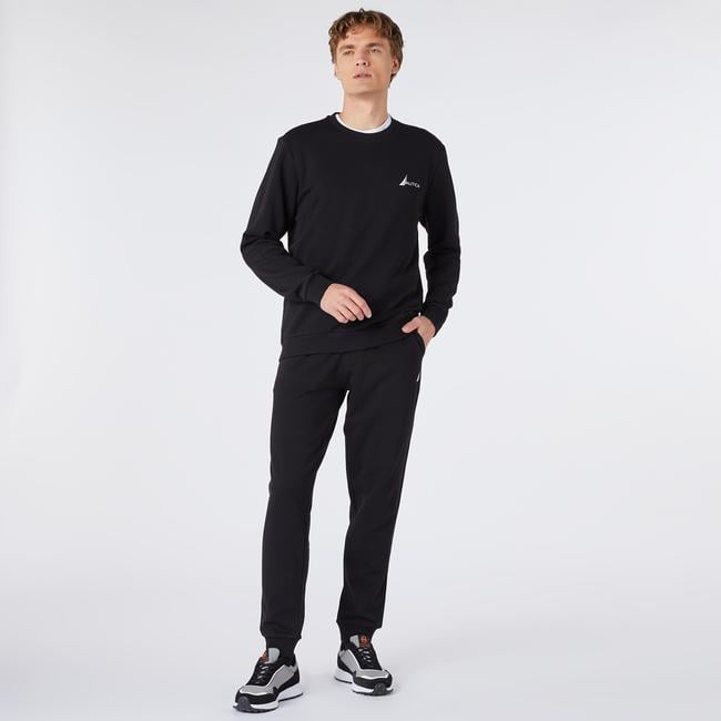  Nautica Erkek Siyah Standart Fit Eşofman Altı