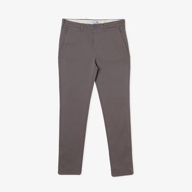 Lacoste Slim Fit Stretch Erkek Kahverengi Pantolon