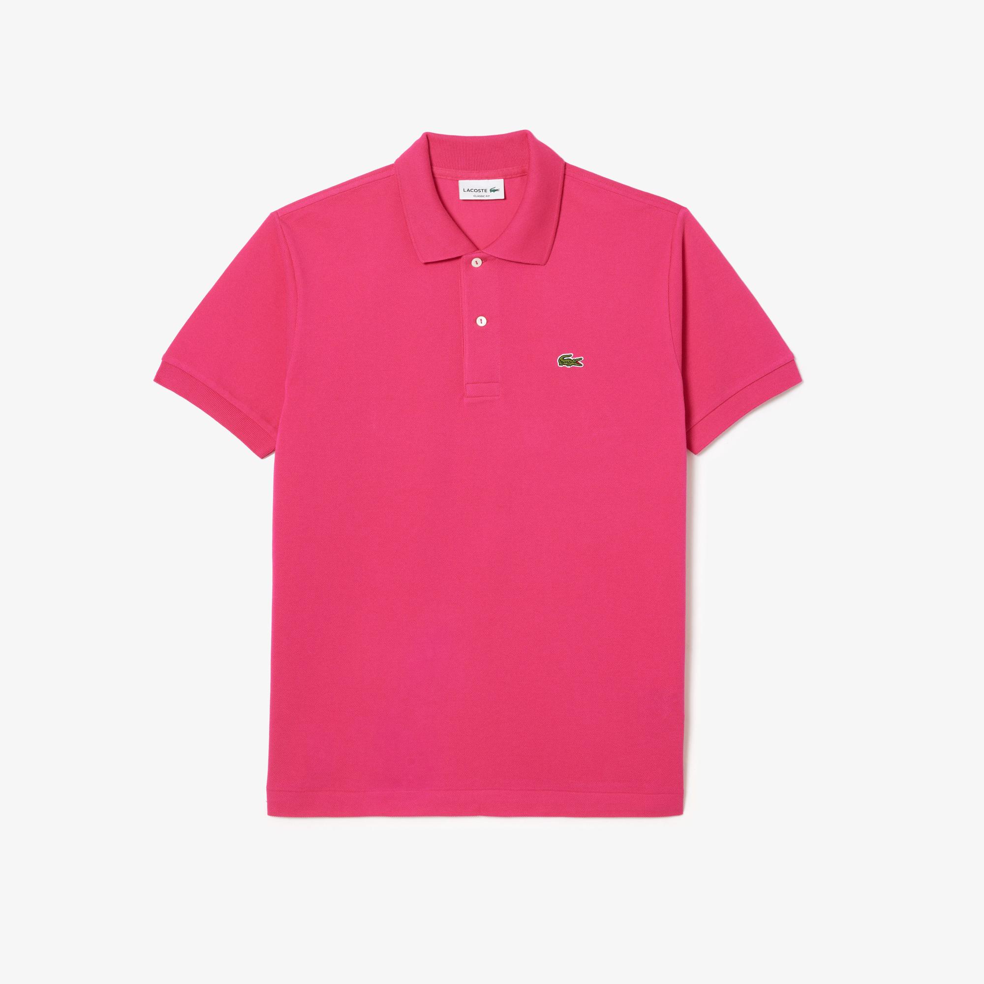 L.12.12 Erkek Classic Fit Pembe Polo
