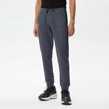  Erkek Slim Fit Renk Bloklu Lacivert Eşofman Altı