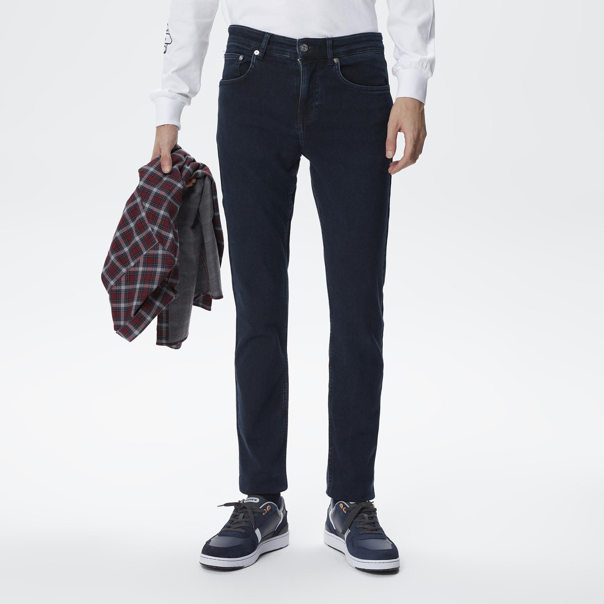 Erkek Slim Fit Lacivert Jean Pantolon
