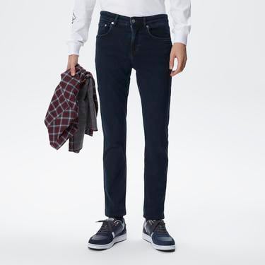  Erkek Slim Fit Lacivert Jean Pantolon