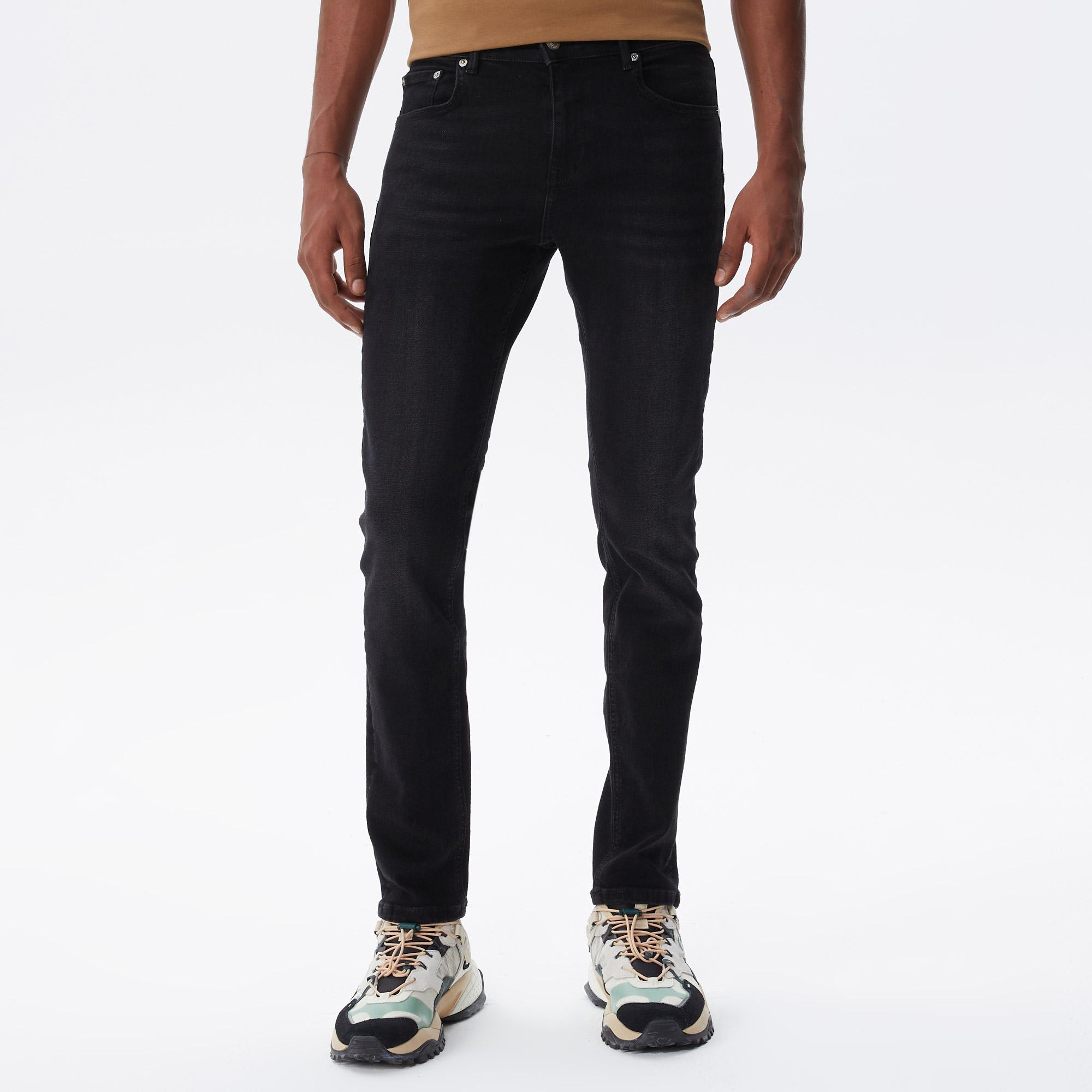 Erkek Slim Fit Siyah Pantolon