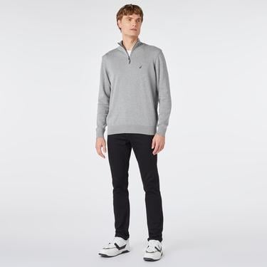  Nautica Erkek Gri Standart Fit Dik Yakalı Kazak