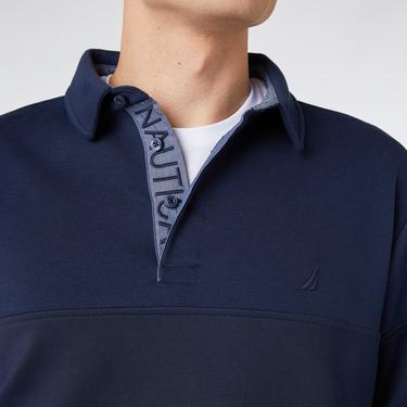  Nautica Erkek Lacivert Classic Fit Uzun Kollu Polo