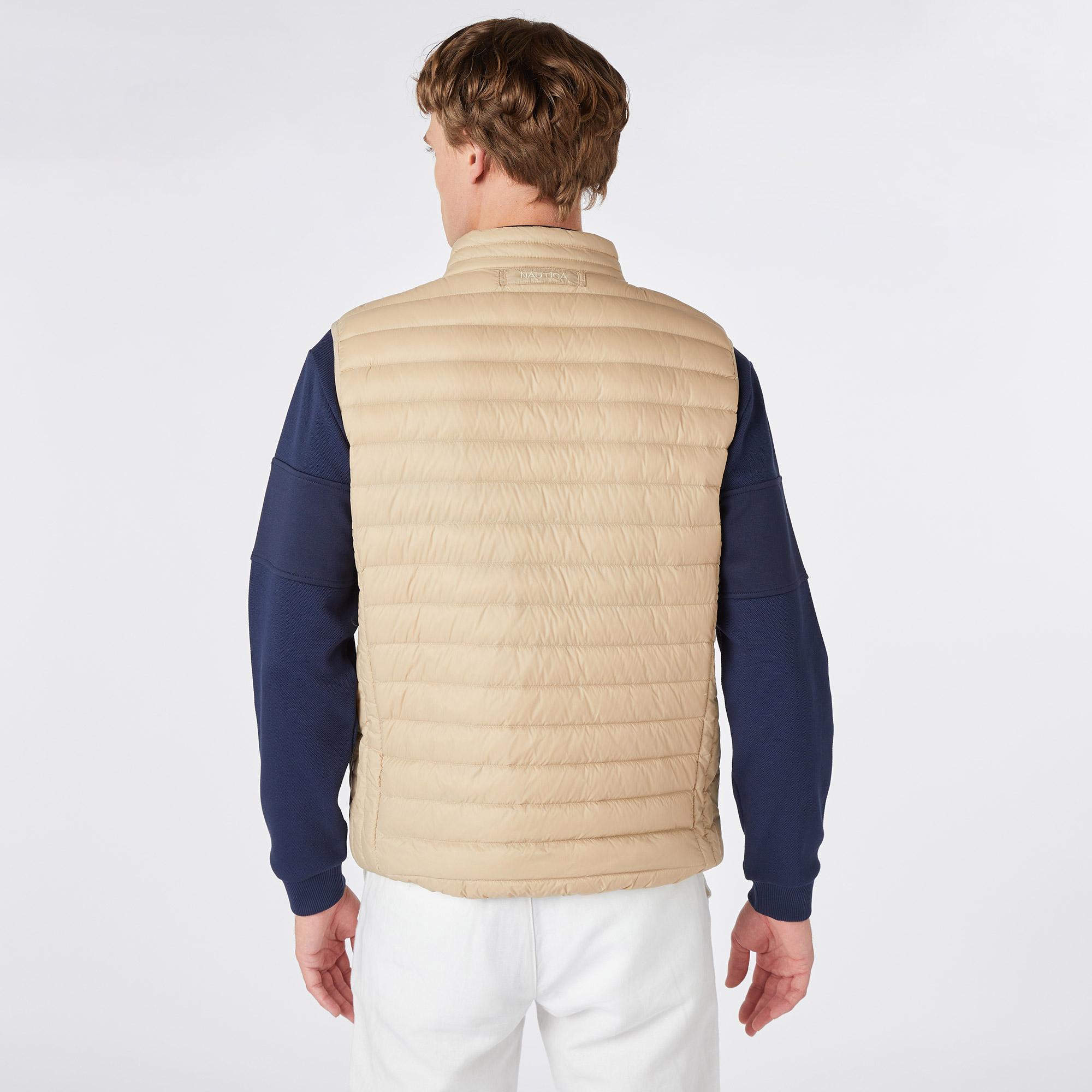 Nautica Erkek Bej Standart Fit Yelek