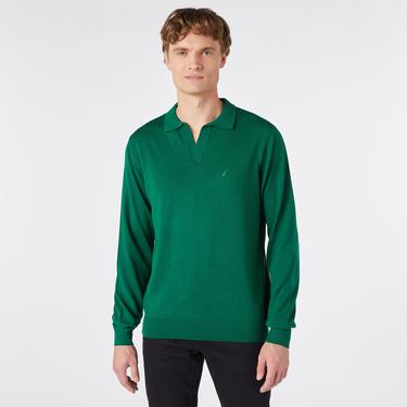  Nautica Erkek Yeşil Standart Fit Polo Yaka Triko